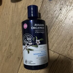 Avalon Organics Therapy Scalp Normalizing Shampoo Non-GMO, Tea Tree Mint, 14 Oz